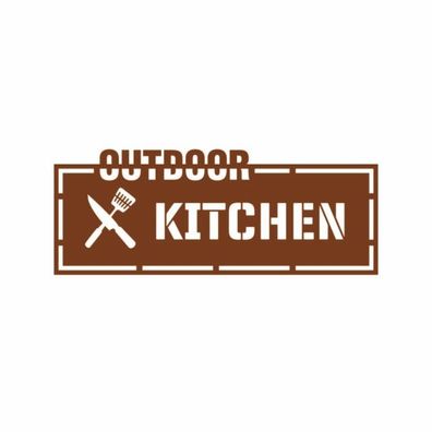 Metallschild “Outdoor Kitchen”