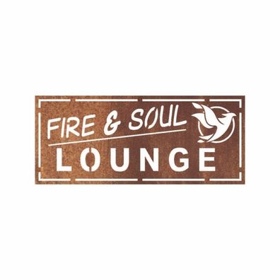Metallschild “Fire&Soul”