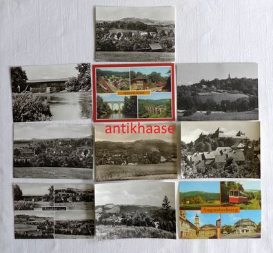 10 DDR Ansichtskarten Mehrbild AK Augustusburg Hohenfichte