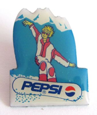 Pepsi Cola - Mann auf Snowboard - Pin 28 x 22 mm #