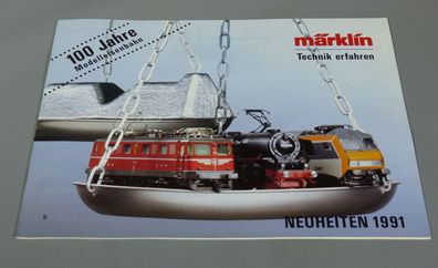 Märklin Katalog Prospekt Neuheiten 1991 D 100 Jahe Modelleisenbahn