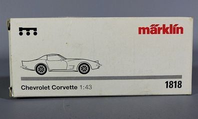 Märklin Leerkarton Verpackung OKT OVP für 1818 Chevrolet Corvette 1:43