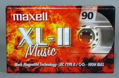 Maxell XL-II Music Kassette Leerkassette 90min NEU Originalverpackt