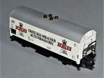 Minitrix Trix Spur N 3228 Bierwagen EKU Kulmbacher Actienbrauerei EKU Pils