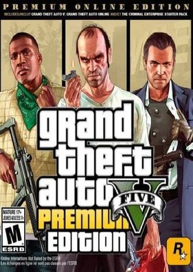 Grand Theft Auto V (GTA 5): Premium-Onlineausgabe PC (Global Rockstar Key)