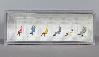 Preiser N 79156 Sitzende Reisenden 6 Figuren Leute sitzend NEU OVP