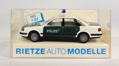 Rietze H0 50423 Audi 100 Polizei Blaulicht Einsatzwagen NEU OVP