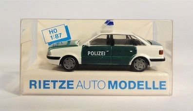 Rietze H0 50461 Audi 80 Polizei Blaulicht Einsatzwagen NEU OVP