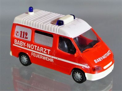 Rietze H0 50691 Einsatzfahrzeug Ford Transit Bus Baby-Notarzt Babynotarzt Feuerwehr