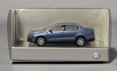 Wiking H0 1:87 Werbemodell VW Volkswagen Passat B6 Limousine blau-met. NEU OVP
