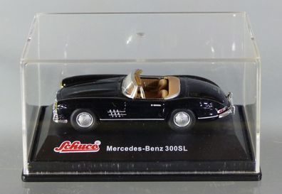 Schuco Modellauto 1:72 Mercedes Benz 300SL Cabrio Sportwagen Oldtimer in Vitrine