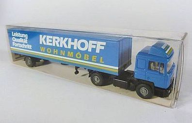 Wiking H0 544 1 30 MAN F90 F 90 LKW Kerkhoff Wohnmöbel Koffer-Sattelzug NEU OVP
