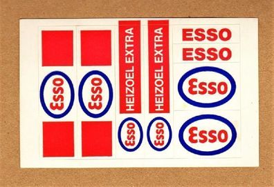 Vollmer H0 Bausatz Aufkleber Sticker für 5526 Benzintank Benzinlager Öltank Esso