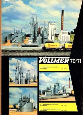 Vollmer H0 Prospekt Katalog Faltblatt 1970 1971 70/71 DM
