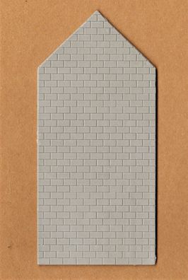 Faller H0 Einzelbauteil Bauteil Seitenwand Wand grau Backstein groß Nr.007 NEU