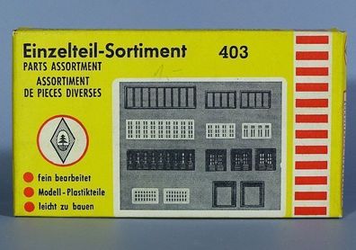 Faller H0 Einzelteilsortiment 403 (3403) Große Fenster und Türen 50er/60er NEU OVP