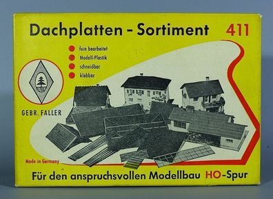 Faller H0 Einzelteilsortiment 411 Dachplatten Dach Dächer 50er/60er Jahre NEU OVP