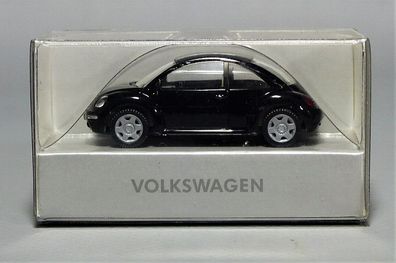Wiking H0 Werbemodell VW Volkswagen New Beetle schwarz black NEU OVP
