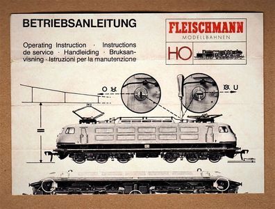 Fleischmann H0 Anleitung Betriebsanleitung 4375 E-Lok BR103 Schnellzuglok