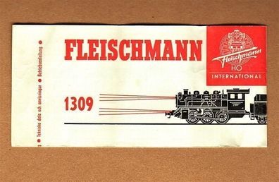 Fleischmann H0 Anleitung Betriebsanleitung für Dampflok Lok 1309