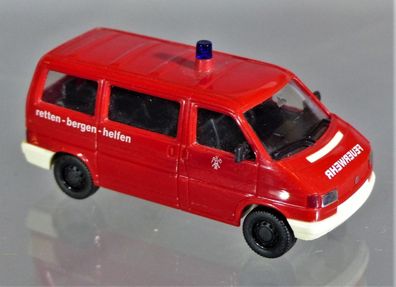Herpa H0 041904 VW Volkswagen Caravelle T4 Bus retten-bergen-helfen Feuerwehr 112