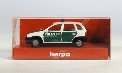 Herpa H0 042291 Opel Corsa Polizei Blaulicht Einsatzwagen NEU OVP