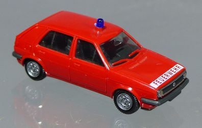 Herpa H0 4041 VW Volkswagen Golf II 2 PKW Feuerwehr mit Blaulicht
