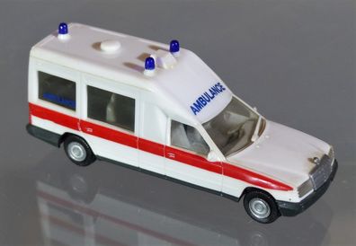 Herpa H0 4065 MB Mercedes Benz Miesen Bonna 124 Ambulance KTW RTW