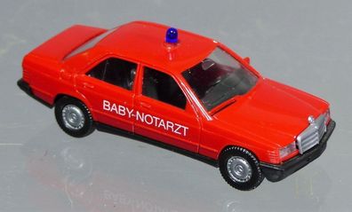 Herpa H0 4068 MB Mercedes Benz 190E Feuerwehr Baby-Notarzt Baybnotarzt Blaulicht