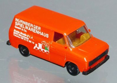 Herpa H0 Ford Transit Nürnberger Spielwarenhaus Mannheim Werbemodell Sondermodell
