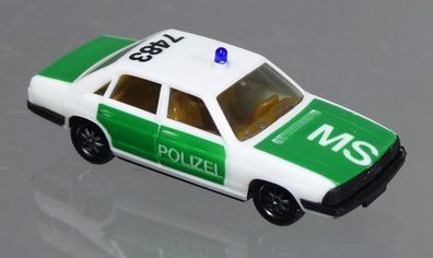 Herpa H0 PKW Audi 100 GL 5E Polizei Münster MS-7483 Blaulicht Einsatzwagen