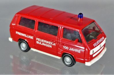 Herpa H0 VW Volkswagen Transporter T3 Bus 100 Jahre Freiwillige Feuerwehr Sulingen