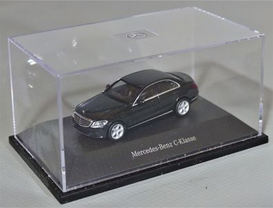 Herpa H0 Werbemodell Mercedes Benz MB C-Klasse Coupe schwarz PC Modell Vitrine