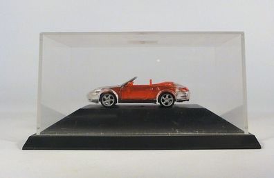 Herpa Sondermodell Porsche transparent in Vitrine PC Box