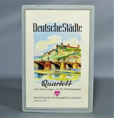 Joker Bielefelder Spielkarten 1019 Deutsche Städte Quartett 50er Jahre Sammlerstück