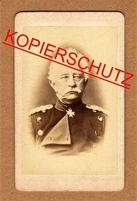 Kabinettfoto CDV Foto 1870-1918 General Karl Friedrich von Steinmetz 1. WK Militaria