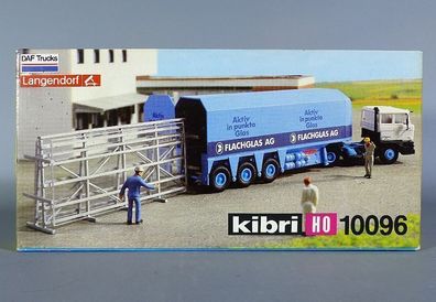 Kibri H0 10096 DAF Trucks Glastransporter Langendorf Aufbau Glas-Transport NEU OVP