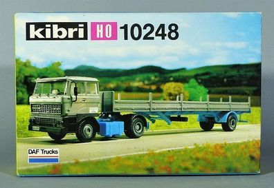 Kibri H0 10248 DAF Trucks LKW Pritschen Sattelzug Modellbausatz NEU OVP