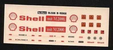 Kibri H0 1:87 Decals Aufkleber Haft-Et.328 B-10302 Shell M2000 NEU Unbenutzt
