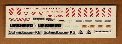 Kibri H0 1:87 Decals Aufkleber Nr. Et.336 B-10328 Liebherr Schmidbauer NEU Unbenutzt