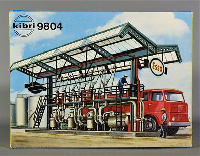 Kibri H0 9804 Tankwagen-Befüllung Füllstation Benzinlager 60er/70er Jahre NEU OVP
