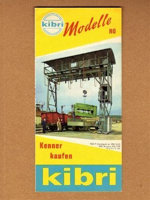 Kibri H0 N Katalog Faltblatt aus den 60er Jahren Karstadt Bremen Modellübersicht