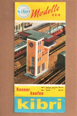 Kibri H0 N Katalog Faltblatt aus den 60er Jahren Programm Modellübersicht