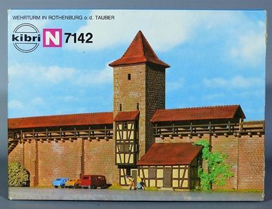Kibri N 7142 Wehrturm Rothenburg o.d. Tauber Stadtmauer Stadtturm Fachwerk NEU OVP