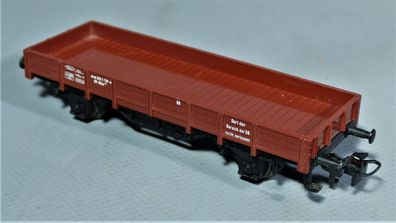 Märklin H0 4423 DB Güterwaggon Güterwagen Waggon Niederbordwagen d´braun Schutzwagen