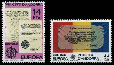 Andorra Spanische POST 1980-1989 Nr 153-154 postfrisch X5B51A2