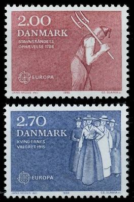 Dänemark 1982 Nr 749-750 postfrisch S1E4C1A