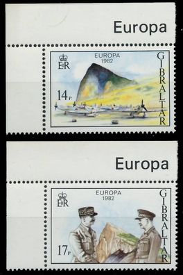 Gibraltar 1982 Nr 451-452 postfrisch ECKE-OLI X5B527E