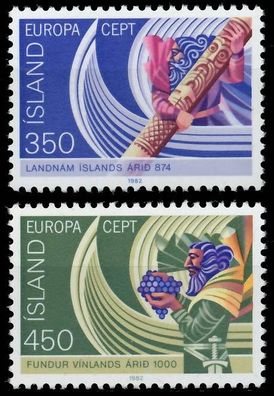 ISLAND 1982 Nr 578-579 postfrisch S1E4DD2
