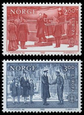 Norwegen 1982 Nr 865-866 postfrisch X5B54F6